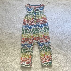EUC Mini Boden Multicolor Vehicle Print Kids One-Piece